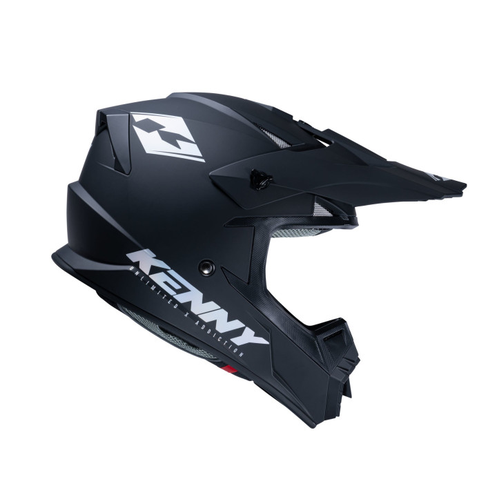 Casque KENNY track solid noir mat 2024 | Oxmoto