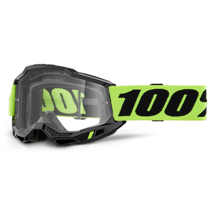 Lunettes 100% accuri 2 otg jaune fluo | Oxmoto
