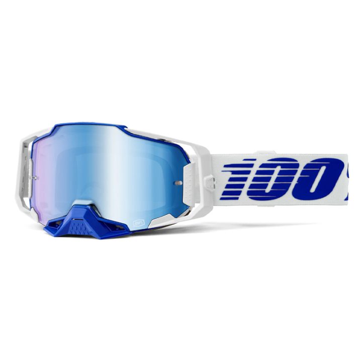 Lunettes 100% armega bleu iridium bleu | Oxmoto