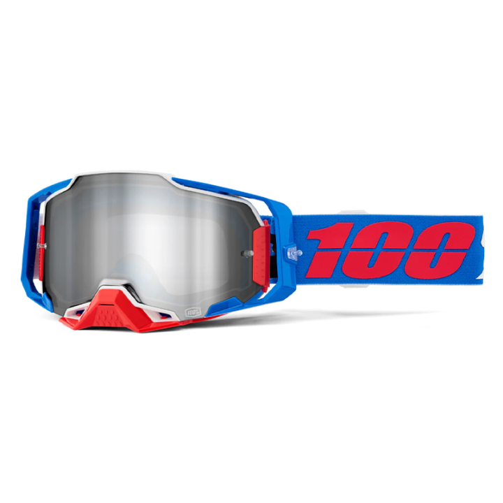 Lunettes 100% armega ironclad iridium argent | Oxmoto