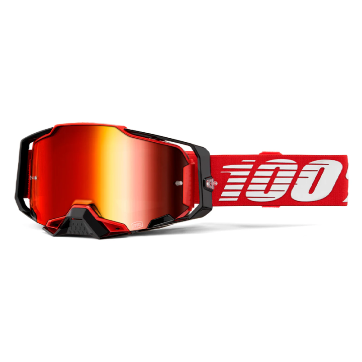Lunettes 100% armega rouge iridium rouge | Oxmoto