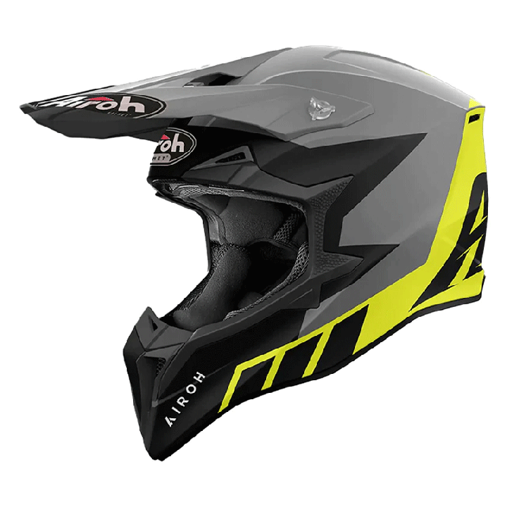 Casque Airoh wraaap reloaded jaune mat 2024 | Oxmoto