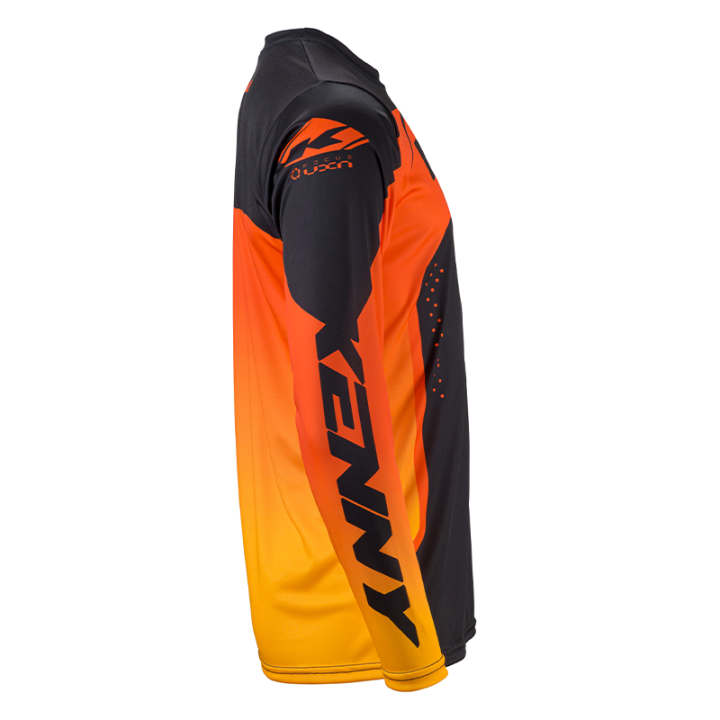 Maillot enfant KENNY track focus orange 2025 | Oxmoto