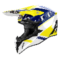 Casque Airoh wraaap feel jaune/bleu 2024 | Oxmoto