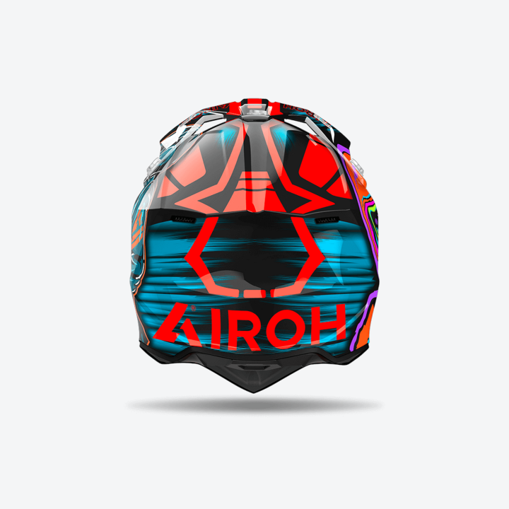 Casque Airoh wraaap cyber orange 2024 | Oxmoto