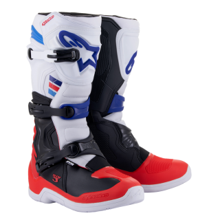 Bottes Alpinestars tech 3 bleu/blanc/rouge | Oxmoto