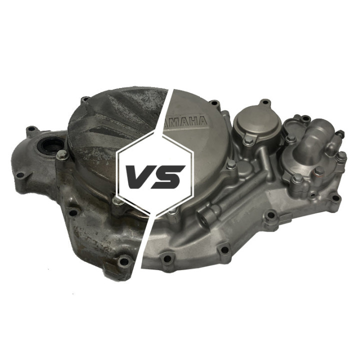 Microbillage de pièces moteur et partie-cycle moto | Oxmoto