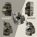 Microbillage de pièces moteur et partie-cycle moto | Oxmoto