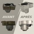 Microbillage de pièces moteur et partie-cycle moto | Oxmoto