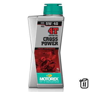 Huile moteur Motorex cross power 4T - 5w40 1L | Oxmoto