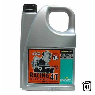 Huile moteur Motorex KTM racing 4T - 20w60 4L | Oxmoto