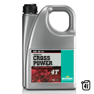 Huile moteur Motorex cross power 4T - 5w40 4L | Oxmoto