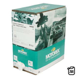 Huile moteur Motorex Cross Power 4T - 10W50 JASO MA2 - 20L
