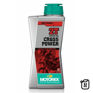 Huile mélange Motorex cross power 2T - 1L | Oxmoto
