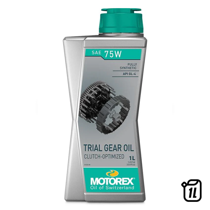 Huile de boite Motorex trial gear oil 75W - 1L | Oxmoto