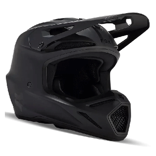 Casque FOX v3 solid noir mat | Oxmoto