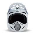 Casque FOX v3 rs carbon solid blanc 2025 | Oxmoto