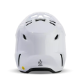 Casque FOX v3 rs carbon solid blanc 2025 | Oxmoto
