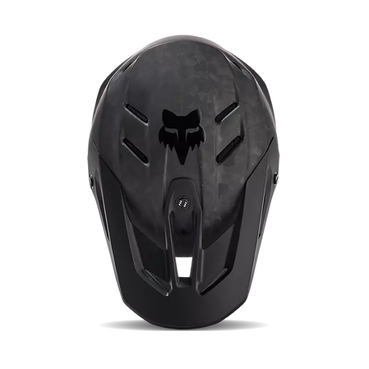 Casque FOX v3 rs carbon solid noir mat | Oxmoto