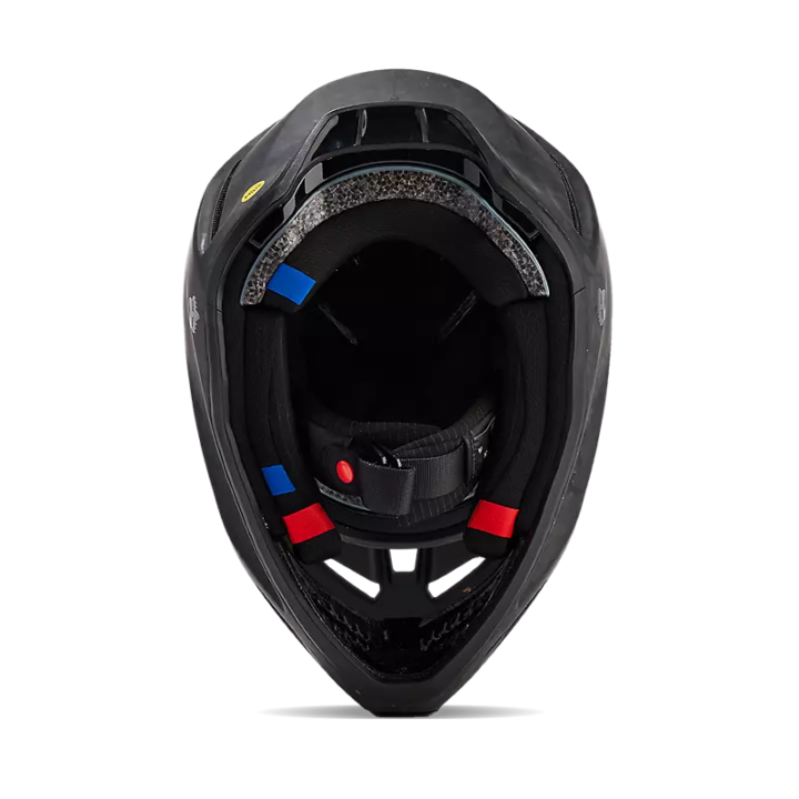 Casque FOX v3 rs carbon solid noir mat | Oxmoto