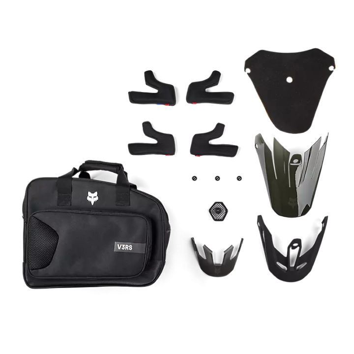 Casque FOX v3 rs carbon solid noir mat | Oxmoto
