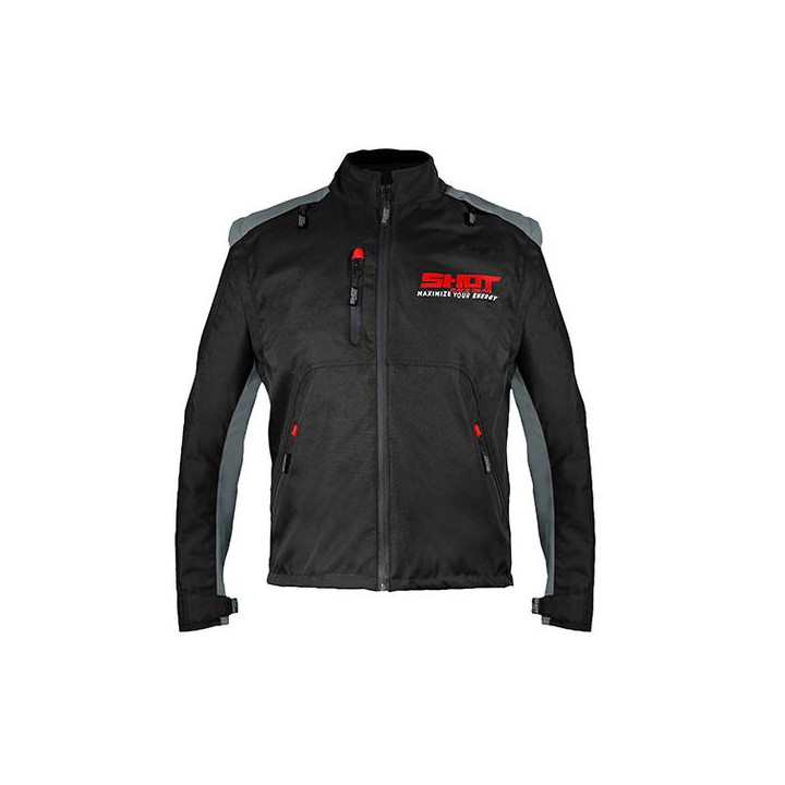 Veste SHOT contact assault noir/rouge 2023 | Oxmoto