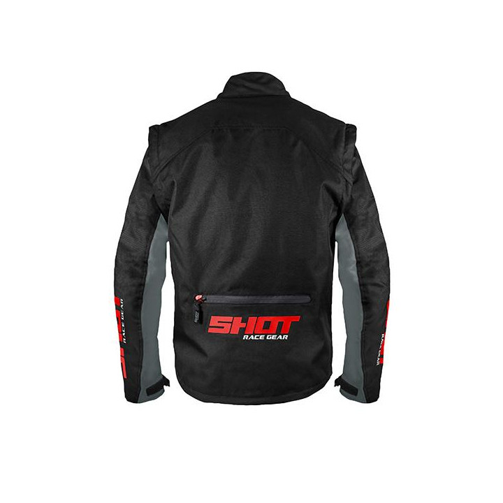Veste SHOT contact assault noir/rouge 2023 | Oxmoto