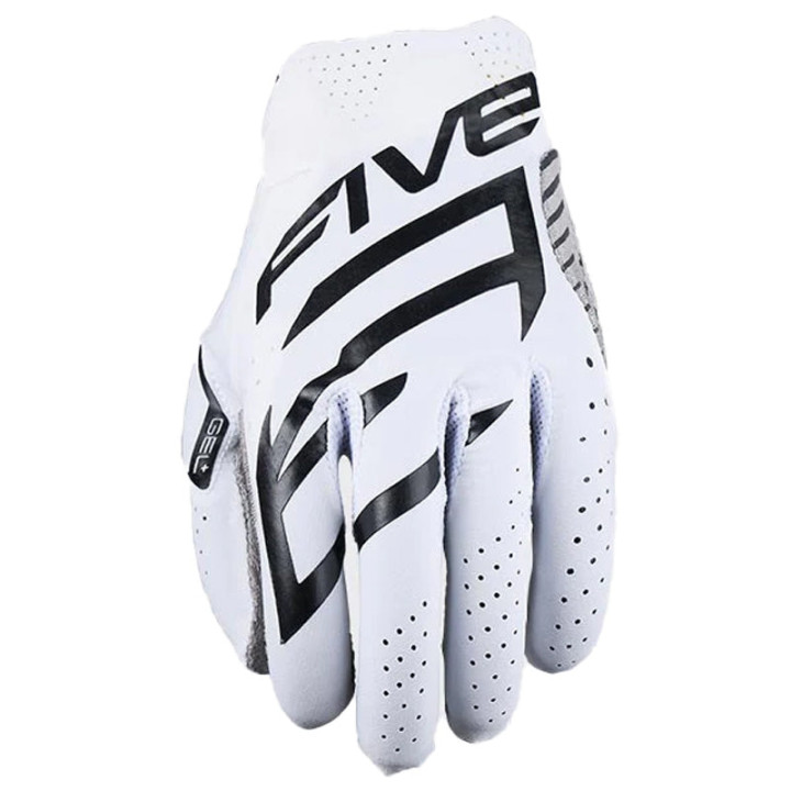 Gants Five mxf race 2024 blanc/noir | Oxmoto