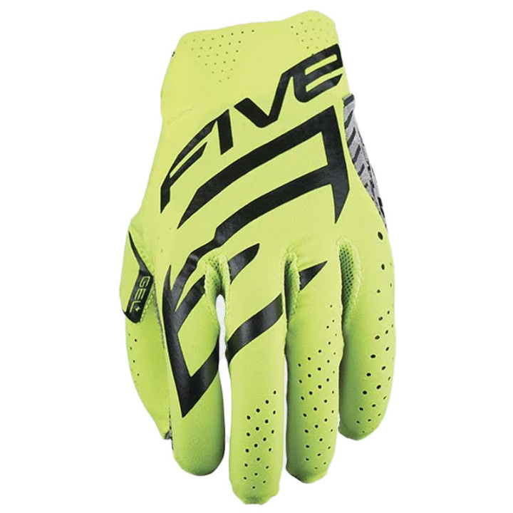 Gants Five mxf race 2024 jaune/blanc | Oxmoto