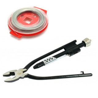 Kit pince à torsader et bobine de fil à freiner inox ø0,8mm 30M