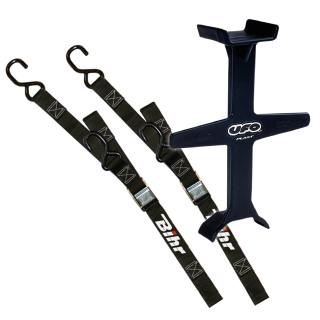 Kit de transport moto sangles + bloque fourche | Oxmoto