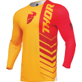Maillot Thor prime analog lemon/rouge 2024 | Oxmoto