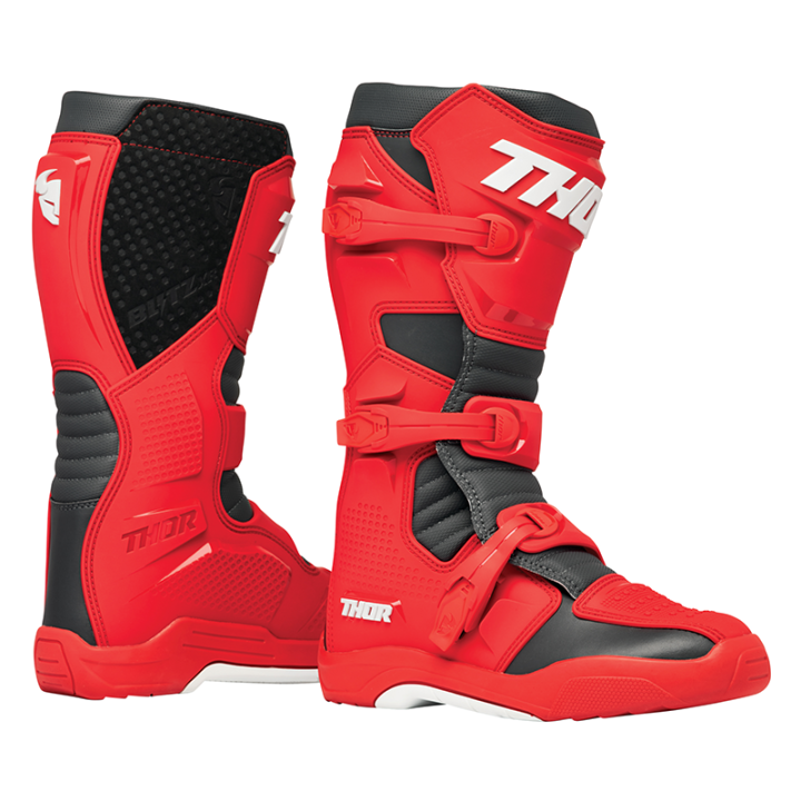 Bottes Thor blitz xr mx rouge/anthracite 2025 | Oxmoto