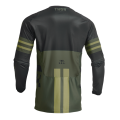 Maillot enfant Thor pulse combat army/noir 2024 | Oxmoto