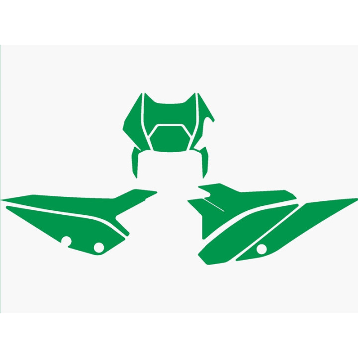 Fonds de plaque Blackbird Beta rr 2t/4t vert | Oxmoto
