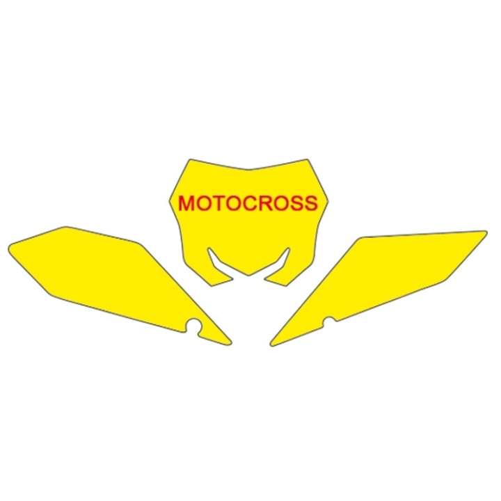Fonds de plaque Blackbird rouge Suzuki RM-Z450 | Oxmoto