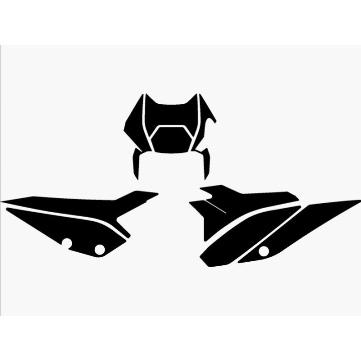 Fonds de plaque Blackbird Beta rr 2t/4t noir | Oxmoto
