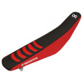 Housse de selle Blackbird Double Grip 3 rouge/noir Honda CRF450R