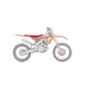Housse de selle Blackbird Double Grip 3 rouge/noir Honda CRF450R