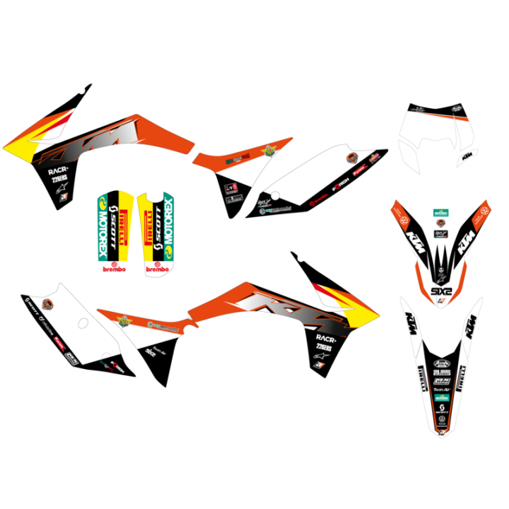Kit déco Blackbird replica trophy 21 KTM exc/sx-sxf | Oxmoto