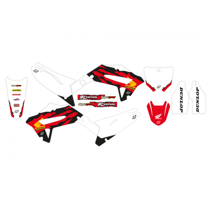 Kit déco Blackbird retro Honda cr | Oxmoto
