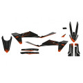 Kit déco Blackbird noir mate KTM sx/sx-f | Oxmoto