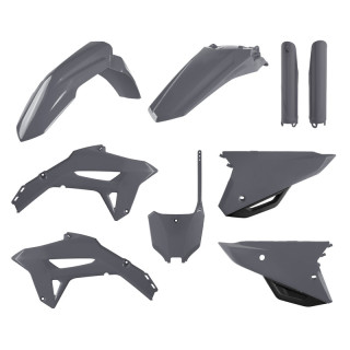 Kit plastiques Polisport gris nardo Honda CRF450R | Oxmoto