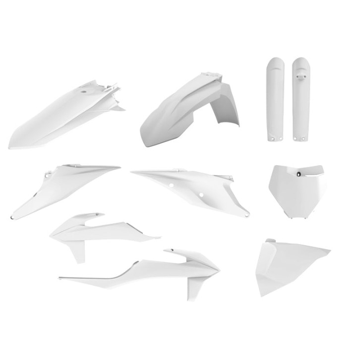 Kit plastique Polisport blanc - KTM SX/SX-F | Oxmoto