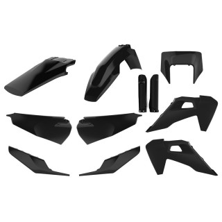 Kit plastique Polisport Husqvarna te/fe noir | Oxmoto