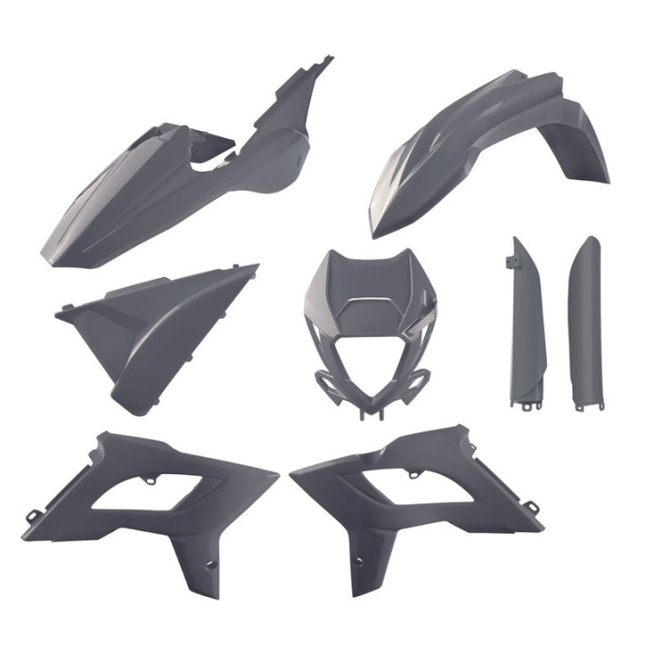 Kit plastique Polisport gris nardo Beta rr 2t/4t | Oxmoto