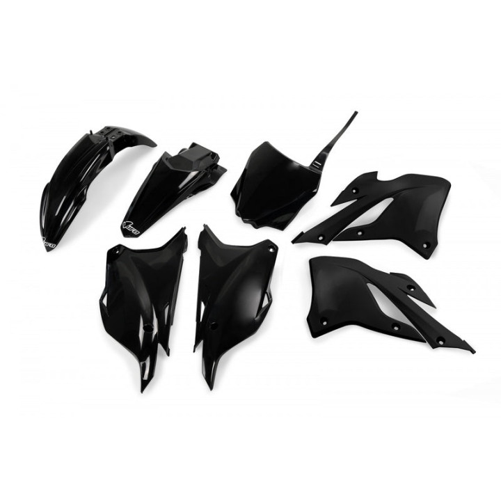 Kit plastiques UFO - noir Kawasaki KX85 | Oxmoto