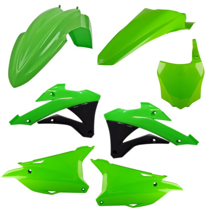 Kit plastiques Polisport couleur origine - Kawasaki KX 85 (92)