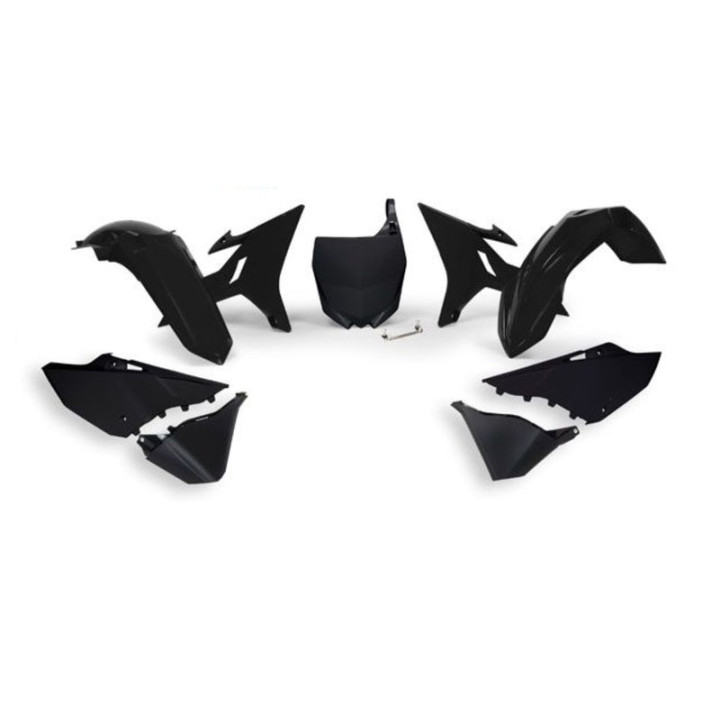 Kit plastiques de rechange Racetech Revolution noir Yamaha YZ125/250