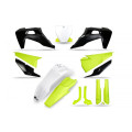 Kit plastiques UFO jaune fluo/gris Husqvarna | Oxmoto